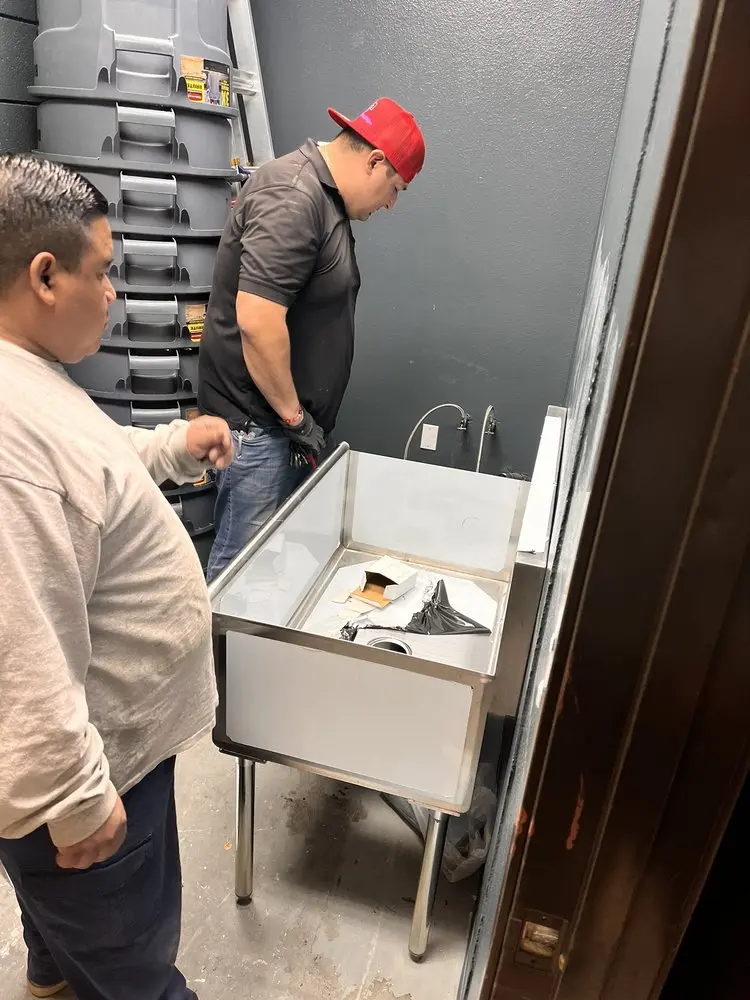 Commercial plumbing and sink installation in Elmhurst